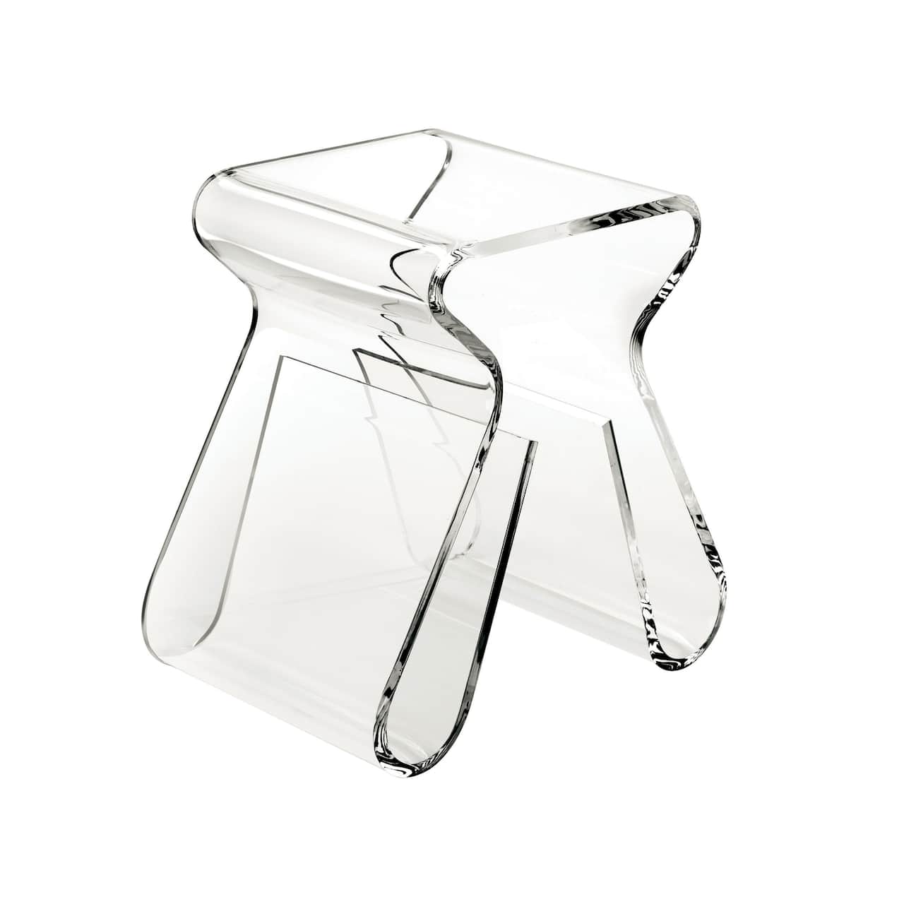 Umbra 17" x 17" Clear Magino Stool with Magazine Rack